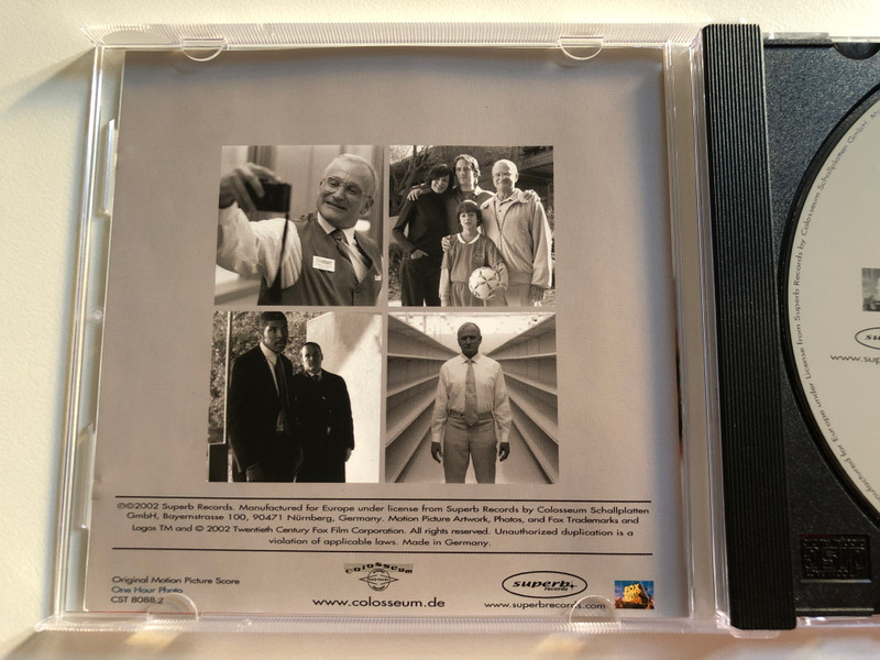 One Hour Photo (Original Motion Picture Score) - Music by Reinhold Heil & Johnny Klimek / Colosseum Audio CD 2002 / CST 8088.2