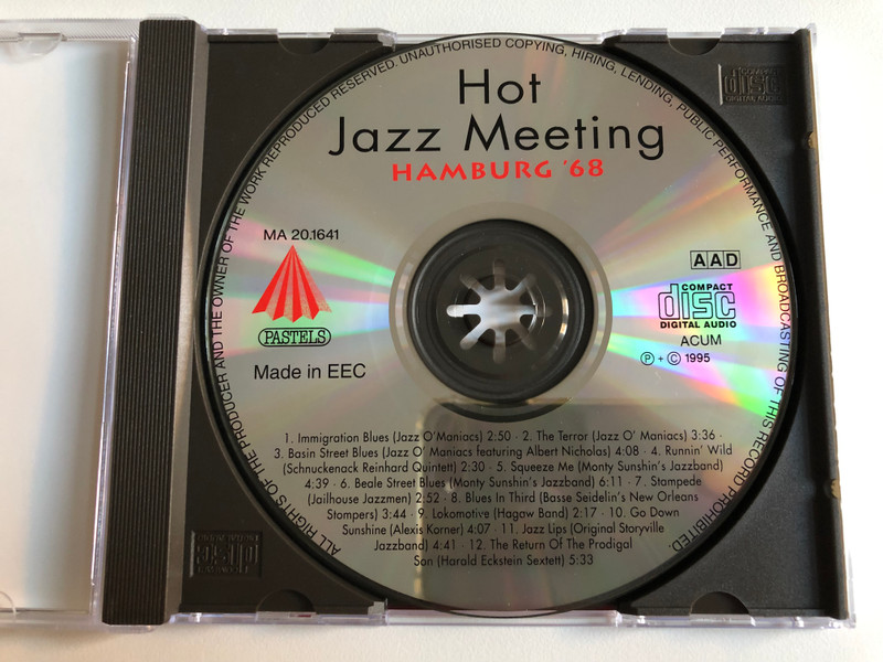 Hot Jazz Meeting Hamburg Vol. 1 / The Terror, Beale Street Blues, Go Down Sunshine, Jazz Lips, u.a. / Digital Remastered Jazz Edition / Pastels Audio CD 1995 / CD 20.1641