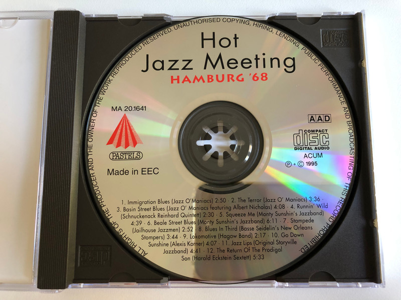 Hot Jazz Meeting Hamburg Vol. 1 / The Terror, Beale Street Blues, Go Down Sunshine, Jazz Lips, u.a. / Digital Remastered Jazz Edition / Pastels Audio CD 1995 / CD 20.1641