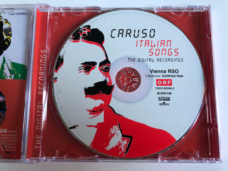 Italian Songs - Caruso / 'O sole mio, Santa Lucia, Core 'ngrato, A Vucchella, L' addio A Napoli, and others / BMG Classics Audio CD 2002 / 74321-82569-2