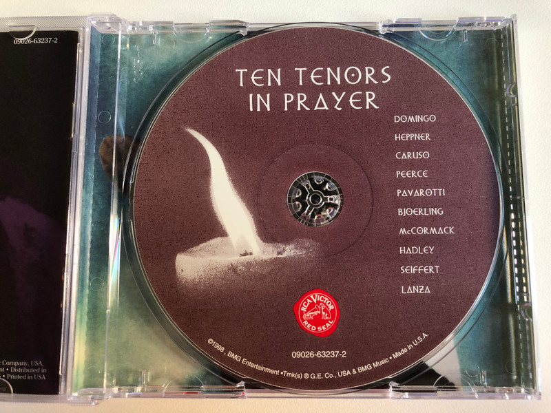 Ten Tenors In Prayer / Placido Domingo, Mario Lanza, Ben Heppner, Luciano Pavarotti, and more / RCA Victor Red Seal Audio CD 1998 / 09026-63237-2