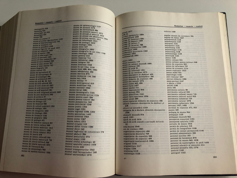 Dictionarium Museologicum / Dictionary of Museology - Wörterbuch des Museumswesens - Muzeológiai Szótár / Hungarian Esperanto Association 1986 / Hardcover / Dictionary in 20 languages (9635711743)