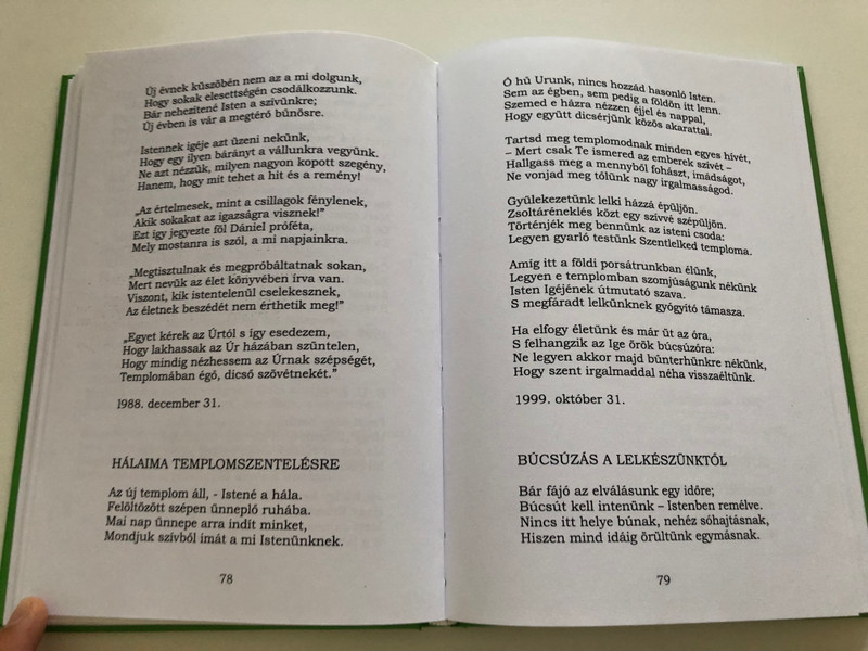 Megjöttek a fecskék - Orbán László válogatott versei / Budakalász 2016 / Hungarian Christian poems by reformed preacher László Orbán / Hardcover (MegjöttekAFecskék)
