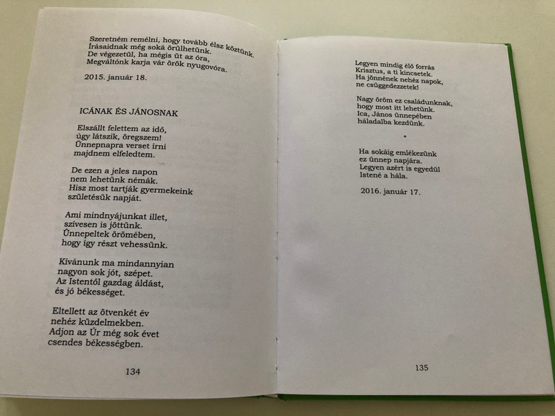 Megjöttek a fecskék - Orbán László válogatott versei / Budakalász 2016 / Hungarian Christian poems by reformed preacher László Orbán / Hardcover (MegjöttekAFecskék)