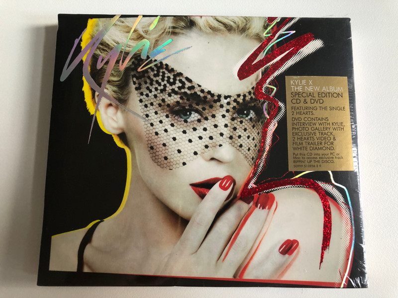 Kylie – X / Special Edition CD & DVD - Featuring The Single 2 Hearts / DVD Contains Interview With Kylie, Photo Gallery With Exclusive Track, 2 Hearts Video & Film Trailer For White Diamond / Parlophone Audio CD + DVD / 5099951395629