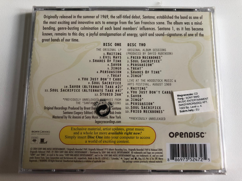 Santana / Columbia 2x Audio CD 2004 / 88697352472