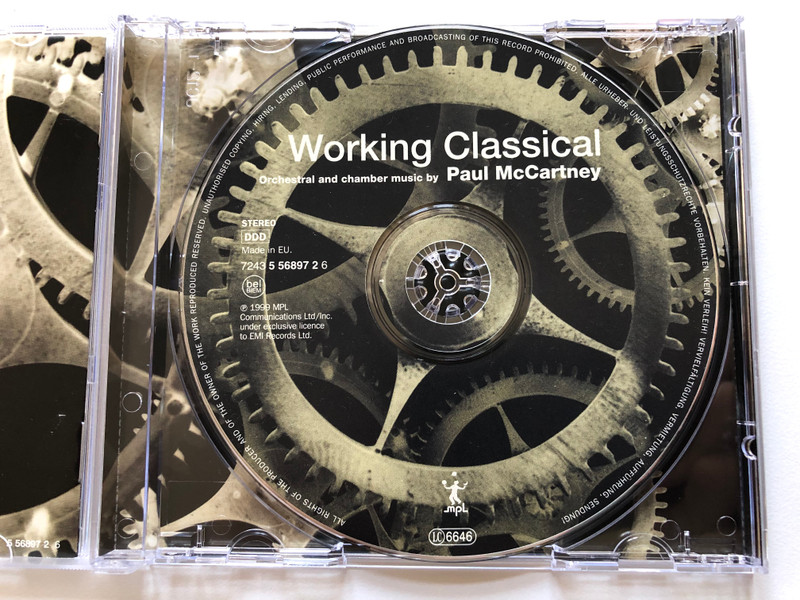 Working Classical - Orchestral and chamber music by Paul McCartney / London Symphony Orchestra, Loma Mar Quartet / MPL Audio CD 1999 Stereo / 724355689726