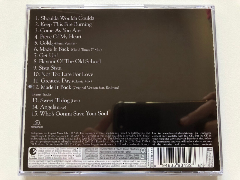 Voice: The Best Of Beverley Knight / Parlophone Audio CD 2006 / 094635934328