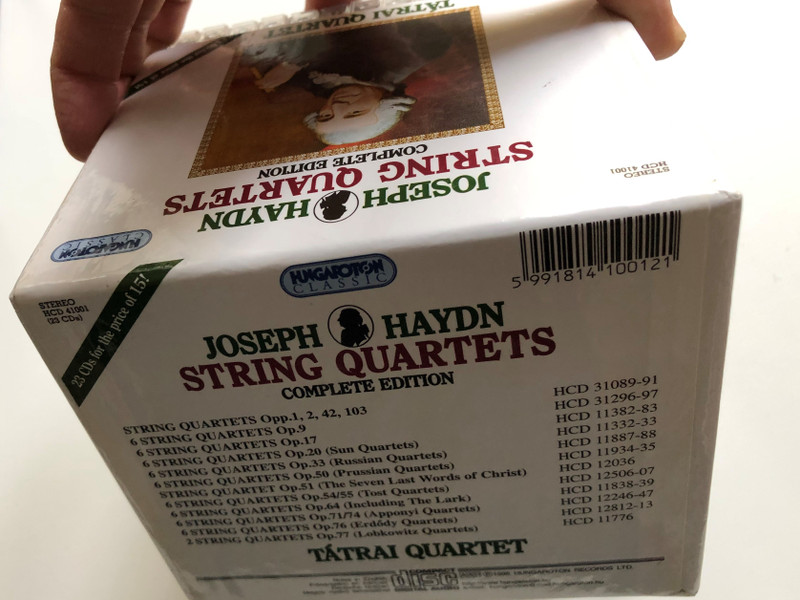Joseph Haydn - String Quartets Complete Edition - Tátrai Quartet / 23 CDs for the price of 15! / Hungaroton Classic 23x Audio CD 1998 Stereo / HCD 41001 (5991814100121)