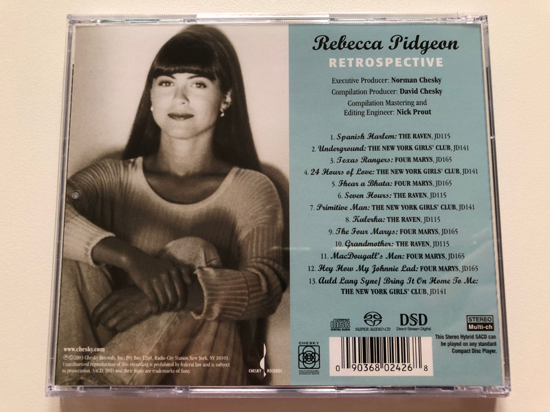 Rebecca Pidgeon – Retrospective / Chesky Records Audio CD 2003 Stereo / SACD242