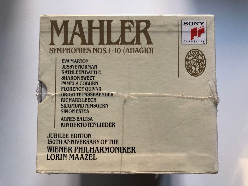 Mahler - Symphonies Nos. 1-10 (Adagio) / Jubilee Edition 150th anniversary of the Wiener Philharmoniker, Lorin Maazel / Sony Classical 14x Audio CD / SX14K 48198