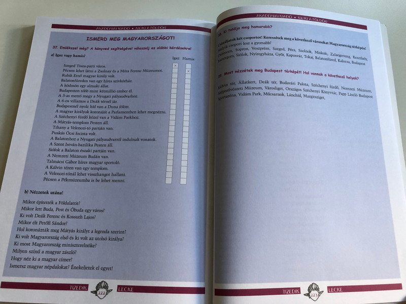 Kiliki a földön 2. Magyar nyelvkönyv gyerekeknek by Varga Csilla, Gróf Annamária, Szende Virág, Vidéki Erzsébet  Balassi Intézet - Akadémiai Kiadó 2019  Magyar Kezdőknek - Hungarian for beginners vol 2.  Paperback (9789630596527)