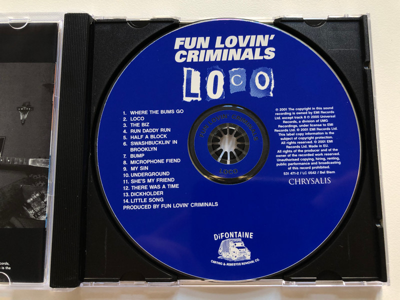 Fun Lovin' Criminals – Loco / Chrysalis Audio CD 2001 / 531 471-2