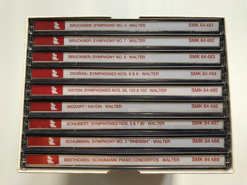 Bruno Walter The Edition - Vol. 4 / Bruckner, Dvorak, Haydn, Mozart, Schubert, Beetghoven, Schumann / Sony Classical 9x Audio CD / SX9K 66249