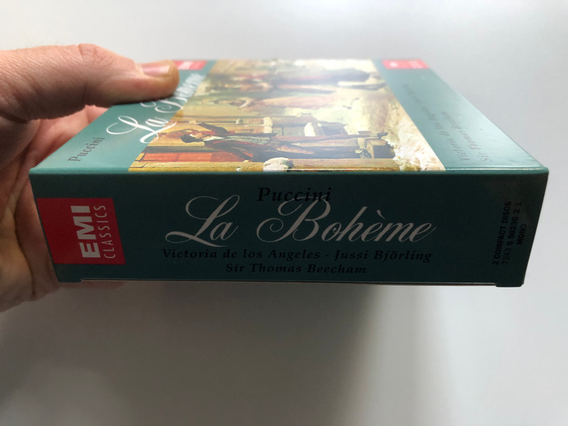 Puccini - La Bohème / Victoria De Los Angeles, Jussi Björling, Sir Thomas Beecham / EMI 1897-1997 100 Years Of Great Music / EMI Classics 2x Audio CD 1997 Mono / 724355623621