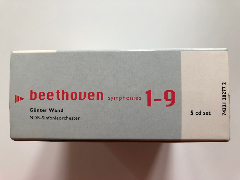 Beethoven - Symphonies 1-9 / Günter Wand, NDR-Sinfonieorchester / RCA Classics 5x Audio CD 1994 /74321 20277 2