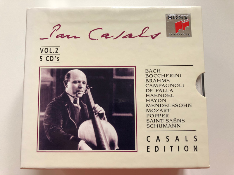 Pau Calas - Vol. 2 / Bach, Boccherini, Brahms, Camapgnoli, De Falla, Haendel, Haydn, Mendelssohn, Mozart, Popper, Saint-Saens, Schumann / Casals Edition / Sony Classical 5x Audio CD / SM5K 66568