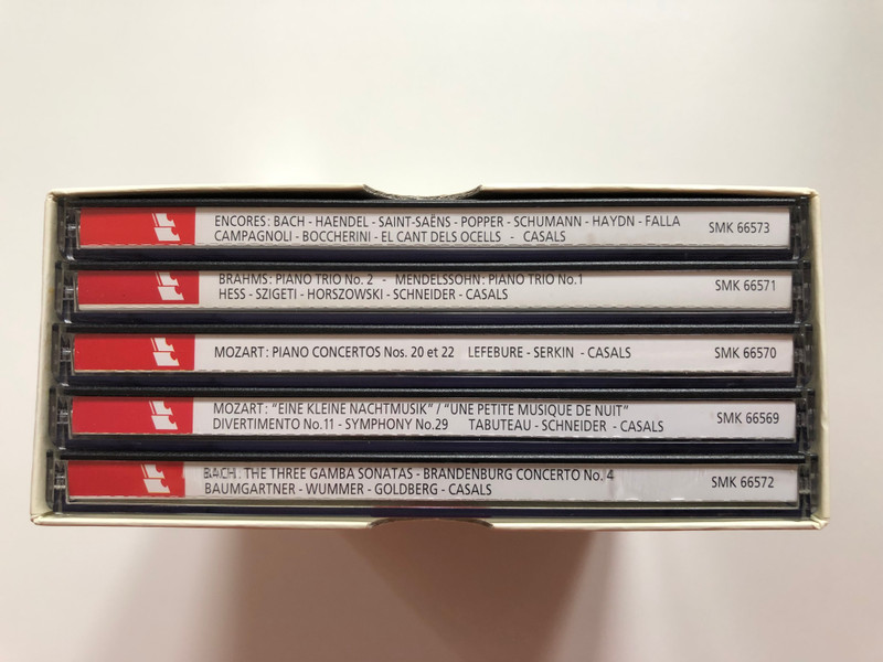 Pau Calas - Vol. 2 / Bach, Boccherini, Brahms, Camapgnoli, De Falla, Haendel, Haydn, Mendelssohn, Mozart, Popper, Saint-Saens, Schumann / Casals Edition / Sony Classical 5x Audio CD / SM5K 66568