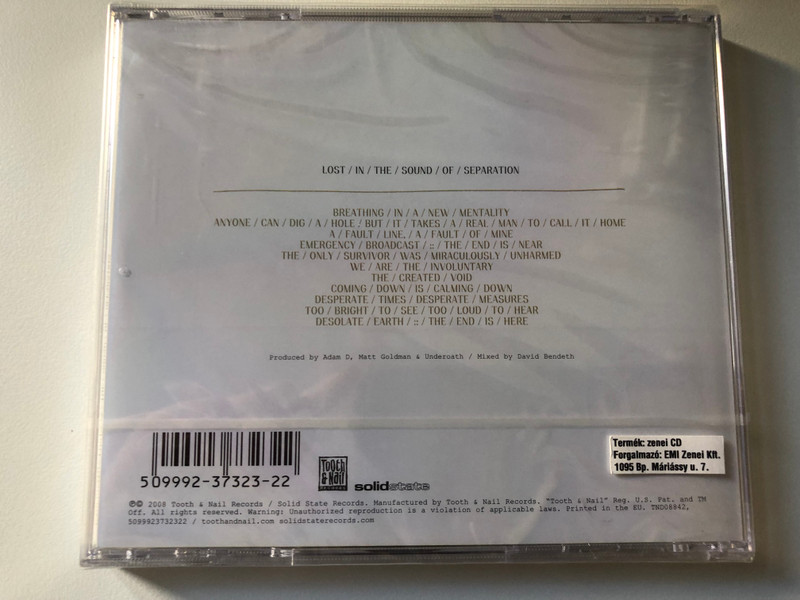 Underøath – Lost In The Sound Of Separation / Solid State Audio CD 2008 / 5099923732322