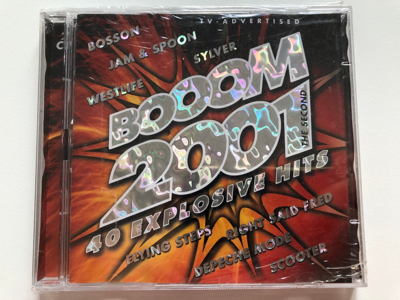 Booom 2001 - The Second / 40 Explosive Hits / Bosson, Jam & Spoon, Westlife, Sylver, Flying Steps, Right Said Fred, Depeche Mode, Scooter / BMG 2x Audio CD 2001 / 74321 85375 2