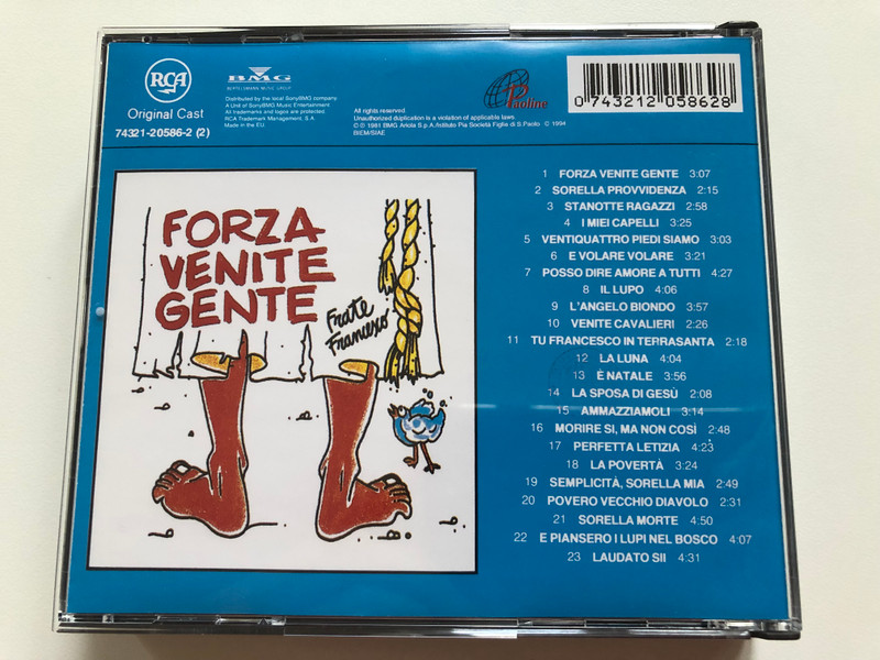 Forza Venite Gente / RCA 2x Audio CD 1994 / 74321-20586-2 (2)