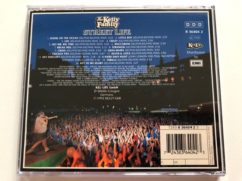 The Kelly Family – Street Life / Kel-Life Audio CD 1992 / 724383640423