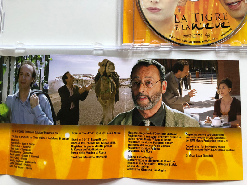 La Tigre E La Neve (Colonna Sonora Originale) / Regia di Roberto Benigni, Musiche di Nicola Piovani / Sony BMG Music Entertainment Audio CD 2005 / 83876753362