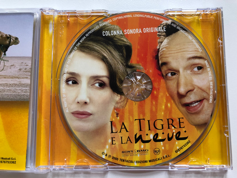La Tigre E La Neve (Colonna Sonora Originale) / Regia di Roberto Benigni, Musiche di Nicola Piovani / Sony BMG Music Entertainment Audio CD 2005 / 83876753362