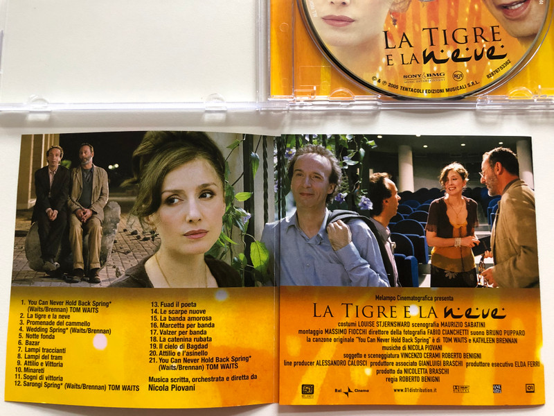 La Tigre E La Neve (Colonna Sonora Originale) / Regia di Roberto Benigni, Musiche di Nicola Piovani / Sony BMG Music Entertainment Audio CD 2005 / 83876753362