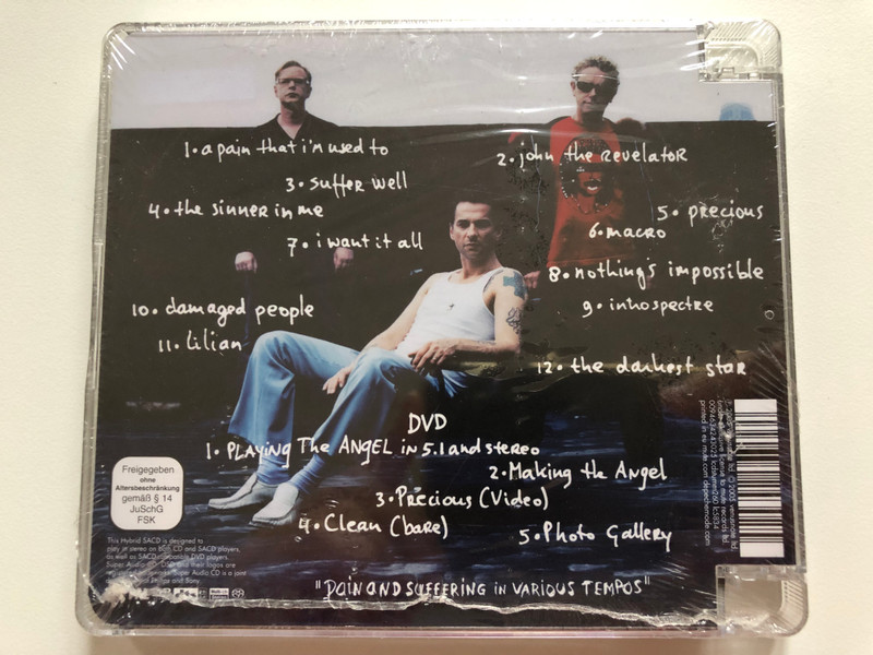 Depeche Mode – Playing The Angel / Deluxe Edition / Including bonus DVD featuring 5.1 version of Playing The Angel, Making The Angel documentry, Precious video / Mute Audio CD + DVD CD 2005 / 0094634243025