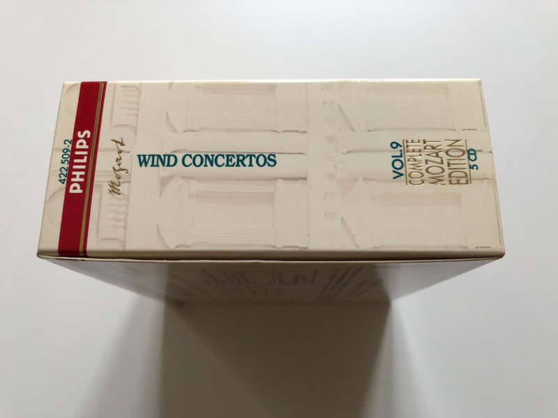 Mozart – Wind Concertos / Blaserkonzerte, Concertos pour vents, Concerti per fiati / Complete Mozart Edition / Philips 5x Audio CD 1991 / 422 509-2