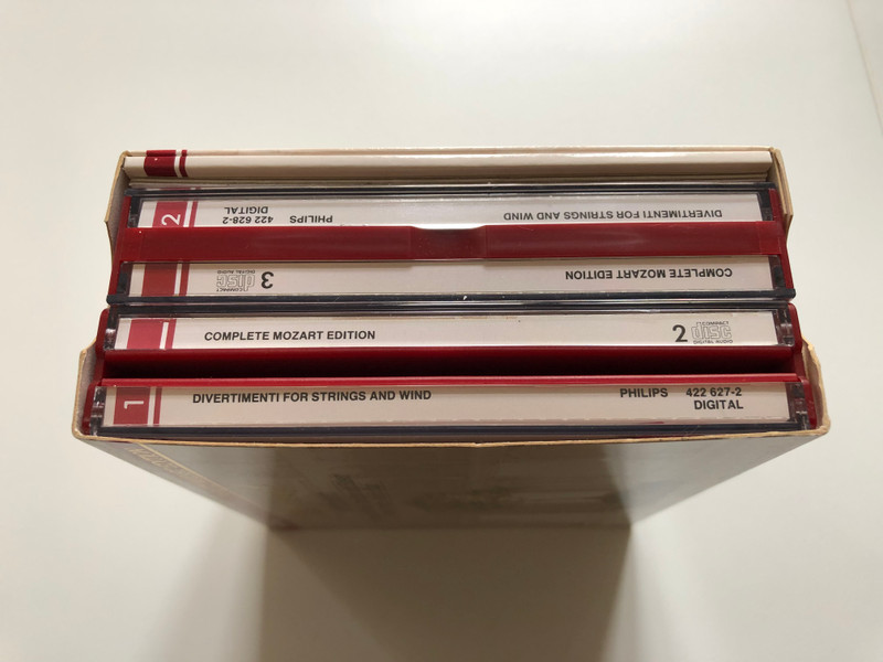Mozart - Divertimenti - Strings And Wind / Complete Mozart Edition / Philips 5x Audio CD 1990 / 422 504-2