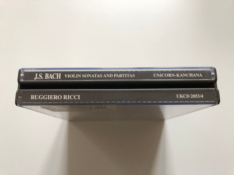 J. S. Bach - The Complete Sonatas and Partitas For Solo Violin BWV 1001-1006 - Ruggiero Ricci / Unicorn-Kanchana 2x Audio CD 1992 / UKCD2053/4