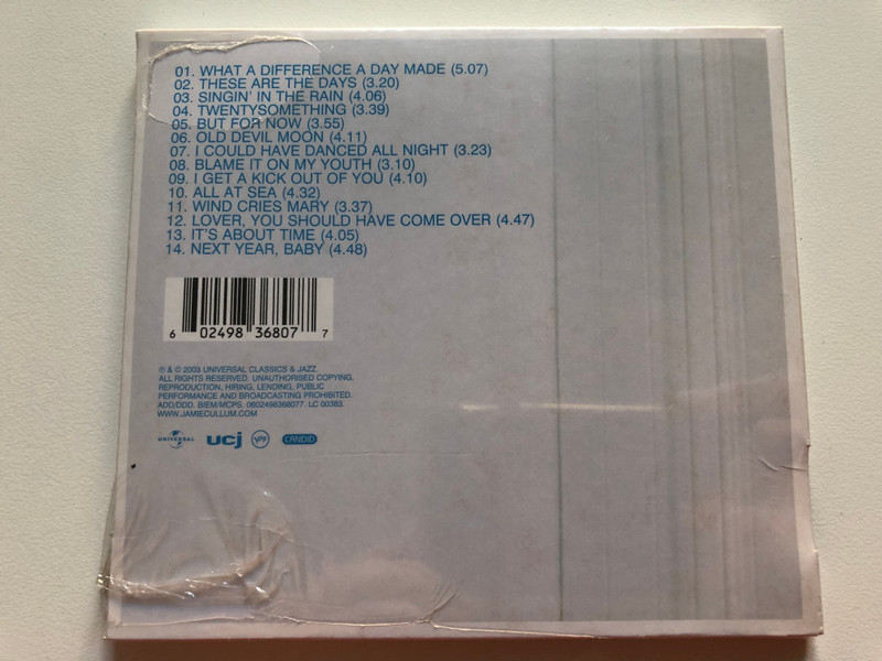 Jamie Cullum – Twentysomething / Verve Records Audio CD 2003 / 0602498368077