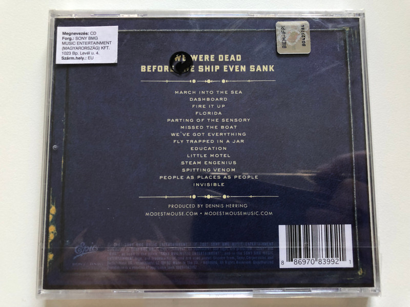Modest Mouse – We Were Dead Before The Ship Even Sank / Featuring: Dashboard, Fire It Up, We've Got Everything & Missed The Boat / Epic Audio CD 2007 / 88697083992