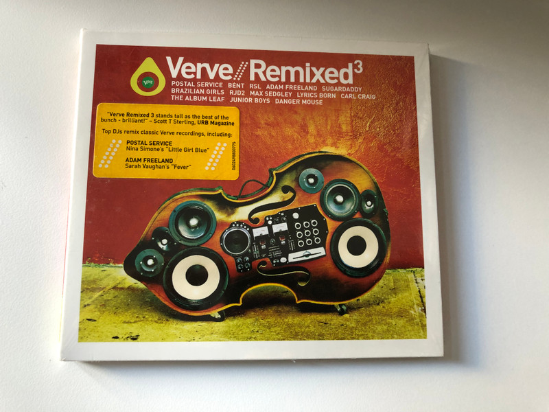 Verve // Remixed³ / Postal Service, Bent, RSL, Adam Freeland, Sugardaddy, Brazilian Girls, RJD2, Max Sedgley, Lyrics Born, Carl Craig, The Album Leaf, Junior Boys, Danger Mouse / Verve Records Audio CD 2005 / 0602498800775