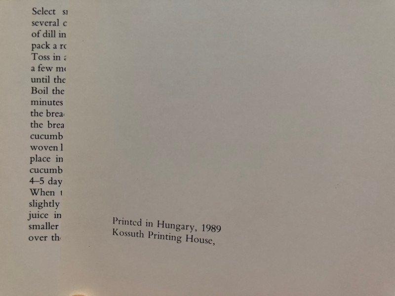 Sopron and Environs by Zoltán Halász, Károly Hemző / A taste of Hungary / English edition of Sopron környéki ízek / Corvina Publishing / Hardcover 1989 (9631327698)