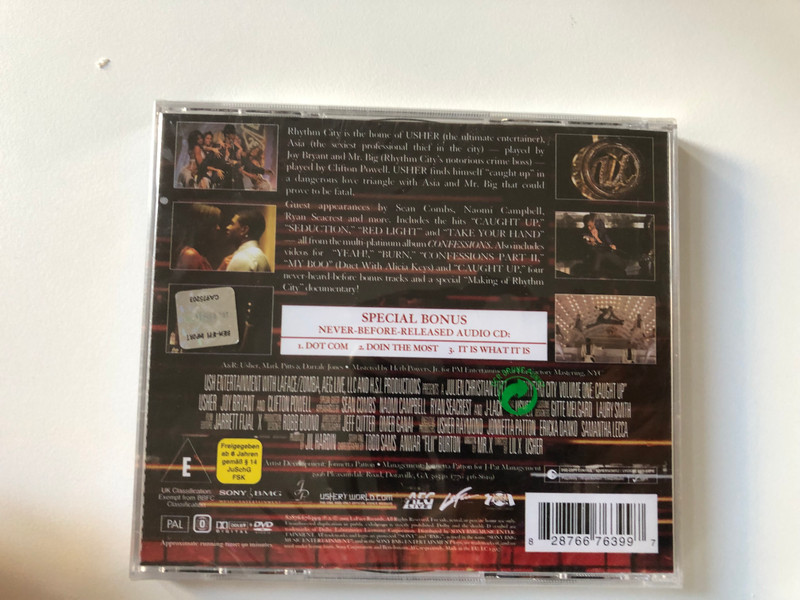 Usher, Joy Bryant, Clifton Powell – Rhythm City Volume One: Caught Up / LaFace Records DVD CD + Audio CD 2005 / 82876676399