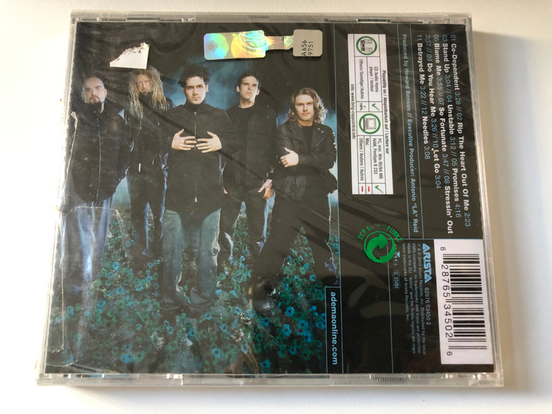 Adema – Unstable / Arista Audio CD 2003 / 82876 53450 2