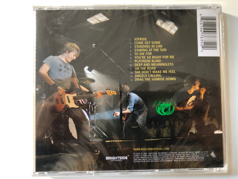Rooster / 12 brand new tracks including: Come Get Some & Staring At The Sun / Brightside Recordings Audio CD 2005 / 82876676352
