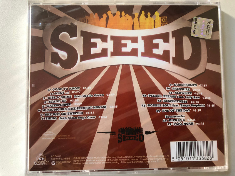 Seeed – Next! / International version of the seeed album ''Next!'', Incl. Bonus Tracks / Downbeat Audio CD 2006 / 5051011-3338-2-8