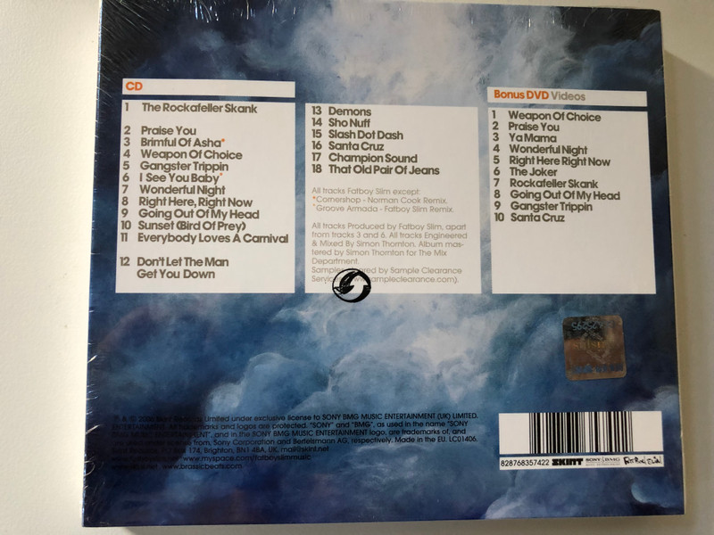 Fatboy Slim – The Greatest Hits - Why Try Harder / Skint Audio CD + DVD CD 2006 / Brassic40CDL