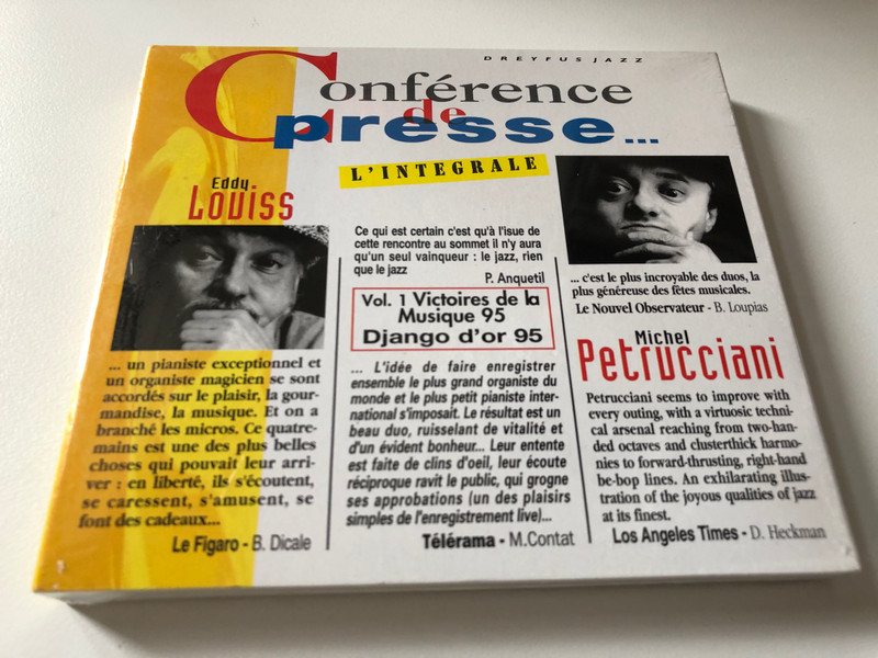 Conférence De Presse... L'Intégrale - Eddy Louiss & Michel Petrucciani / Dreyfus Jazz 2x Audio CD 1995 / FDM 36576-2