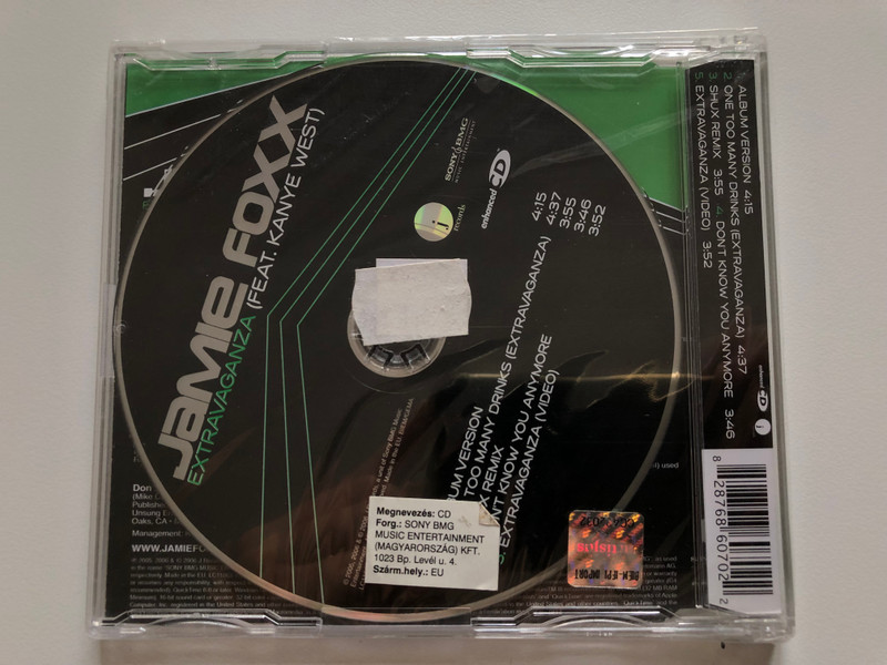 Jamie Foxx - Extravaganza - Feat. Kanye West / J Records Audio CD 2006 / 82876-86070-2