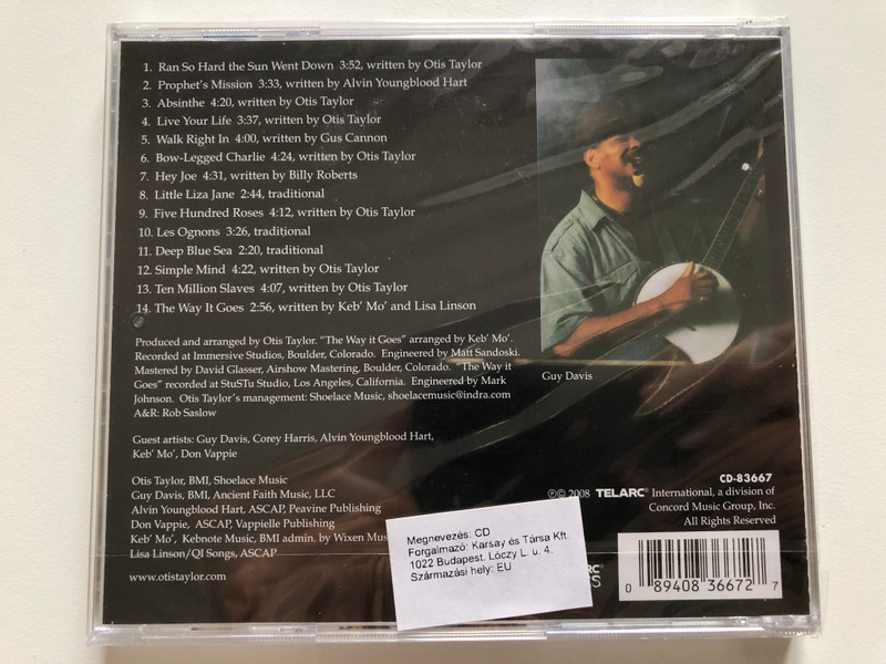 Otis Taylor - Recapturing The Banjo - Guy Davis, Corey Harris, Alvin Youngblood, Hart, Keb' Mo', Otis Taylor, Don Vappie / Telarc