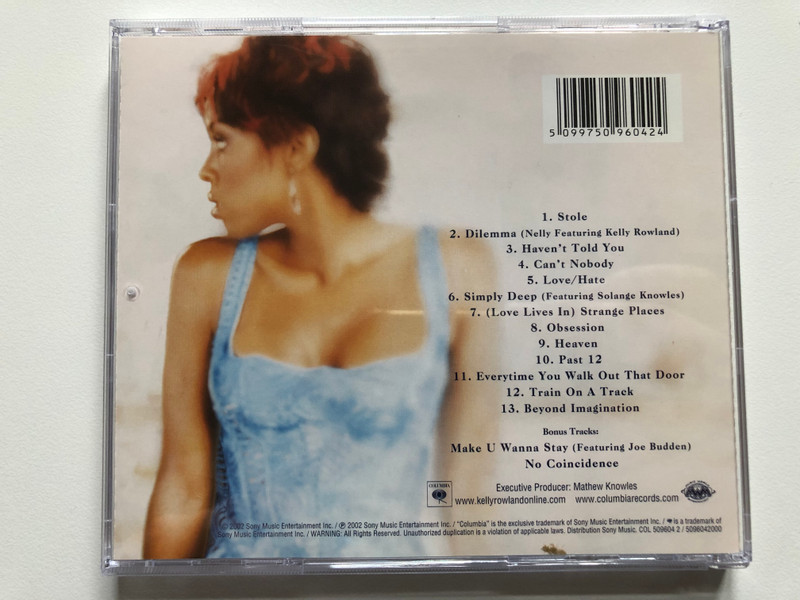 Kelly Rowland – Simply Deep / Features: Nelly, Solange, Joe Budden. Includes: 'Stole', 'Dilemma' plus bonus track & video / Columbia Audio CD 2003 / 509604 2
