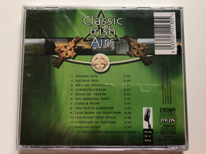 Classic Irish Airs / All-Time Irish Classics, Specially Arranged For Piano, Strings, Oboe & Acoustic Guitar / Going For A Song Audio CD / GFS513
