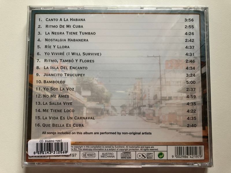 Ritmo De Mi Cuba / Que Bella Es Cuba, Canto A La Habana, Yo Viviré (I Will Survive), La Isla Del Encanto, La Salsa Vive, Nostalgia Habanera, Bamboleo, and many others / Eurotrend Audio CD / CD 142.197