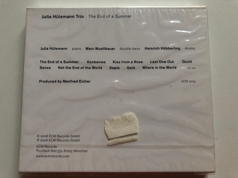 Julia Hülsmann Trio – The End Of A Summer / ECM Records CD Audio 2008 (ECM 2079)