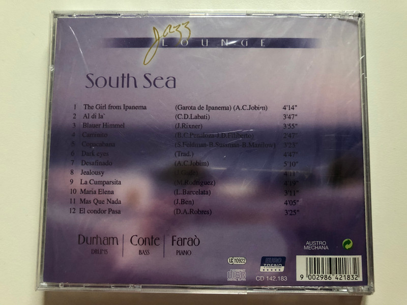 Jazz Lounge – South Sea / The Girl From Ipanema, Copacabana, El Condor Pasa / EuroTrend Audio CD / CD 142.183